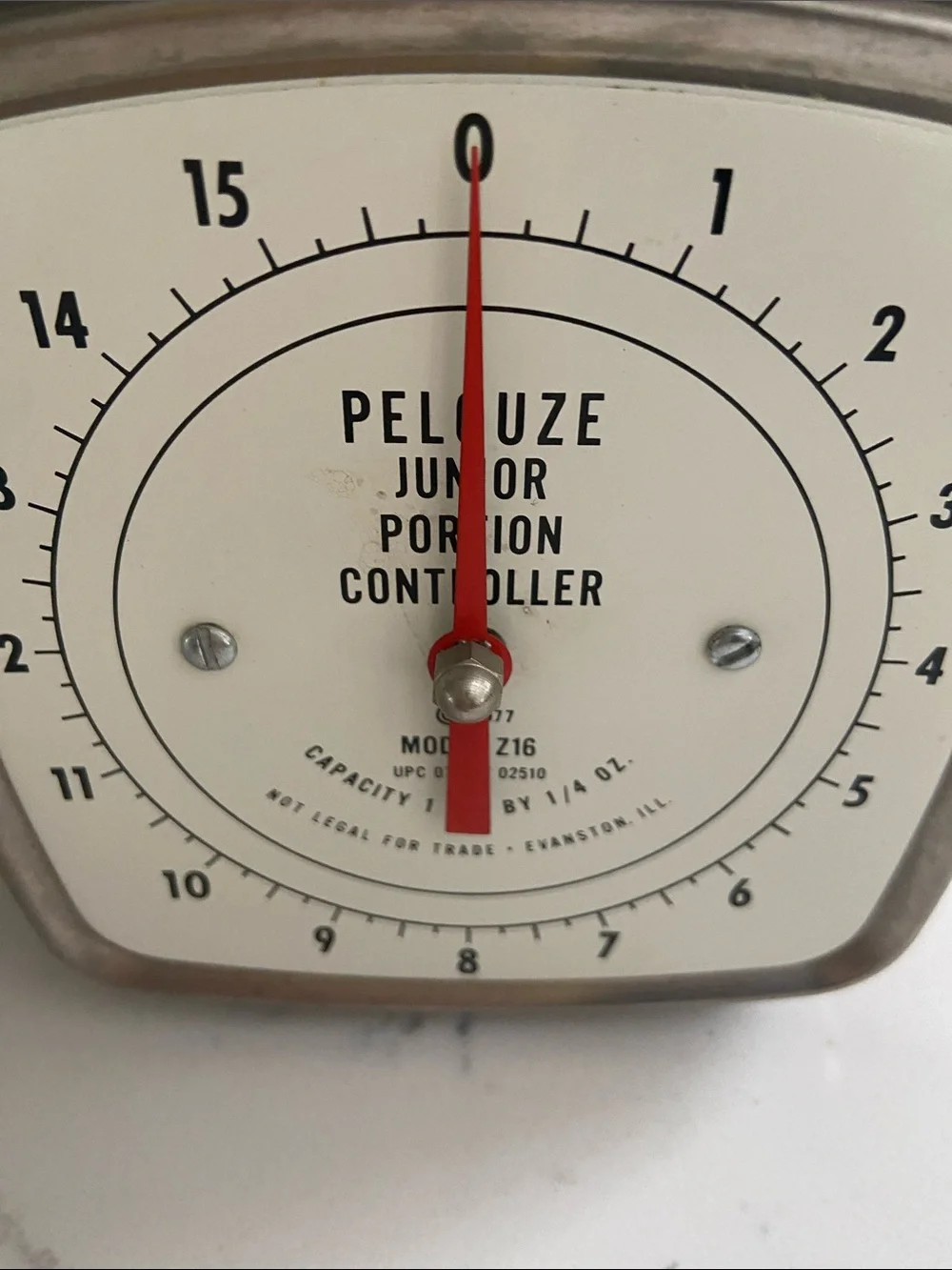 Vintage Pelouze Junior Portion Controller Scale Model Z16 1 lb